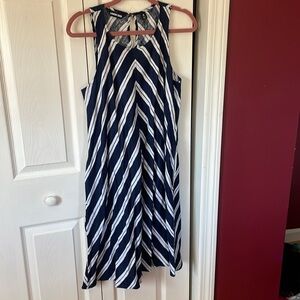 Lands end 100% linen dress never worn